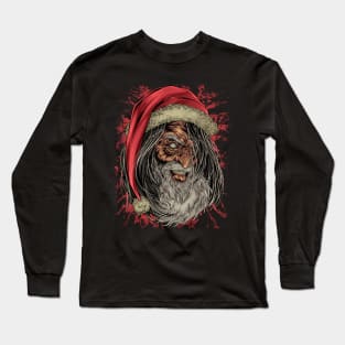 BAD SANTA (back design) Long Sleeve T-Shirt